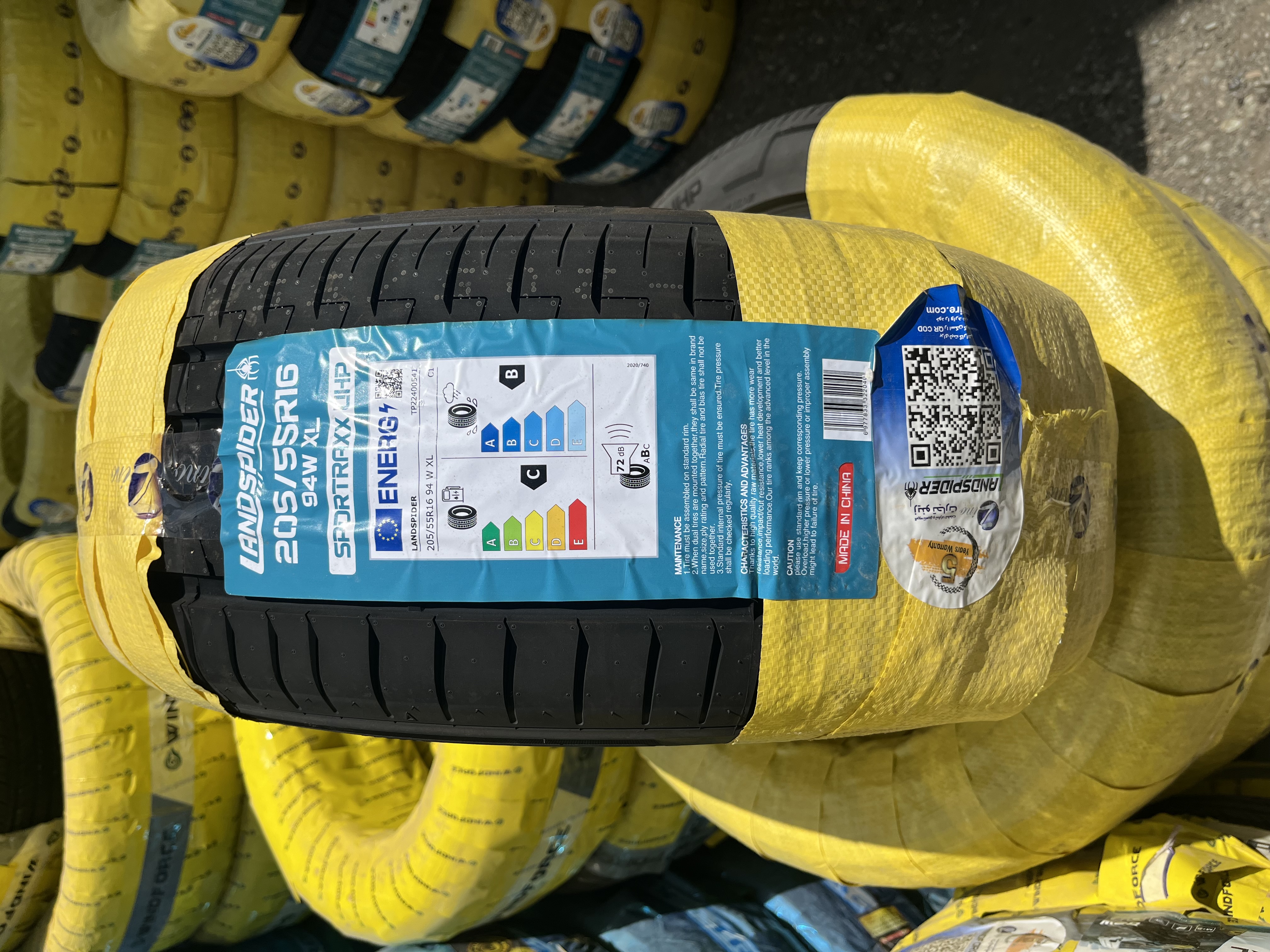 لاستیک لنداسپایدر 205/55R16 94W XL Sportraxx uhp